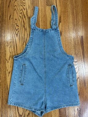 Denim Overall Romper Shortalls